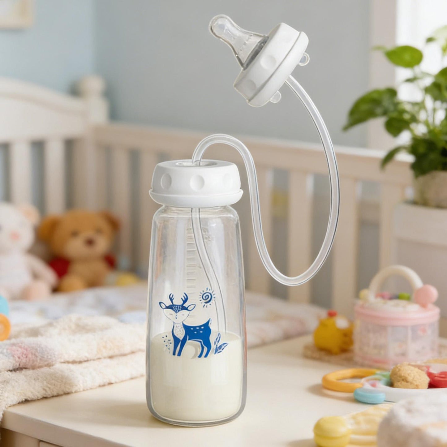 Gourde Magique Anti-Fuite 360° | Le Confort de Bébé, La Paix de Maman