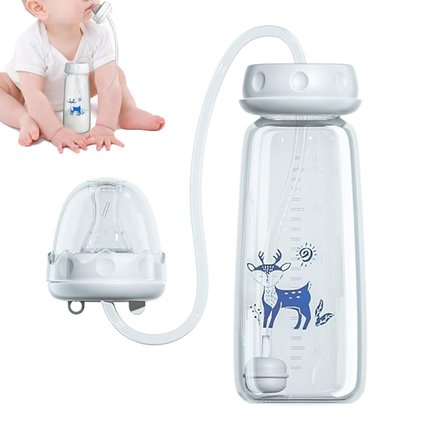 Gourde Magique Anti-Fuite 360° | Le Confort de Bébé, La Paix de Maman